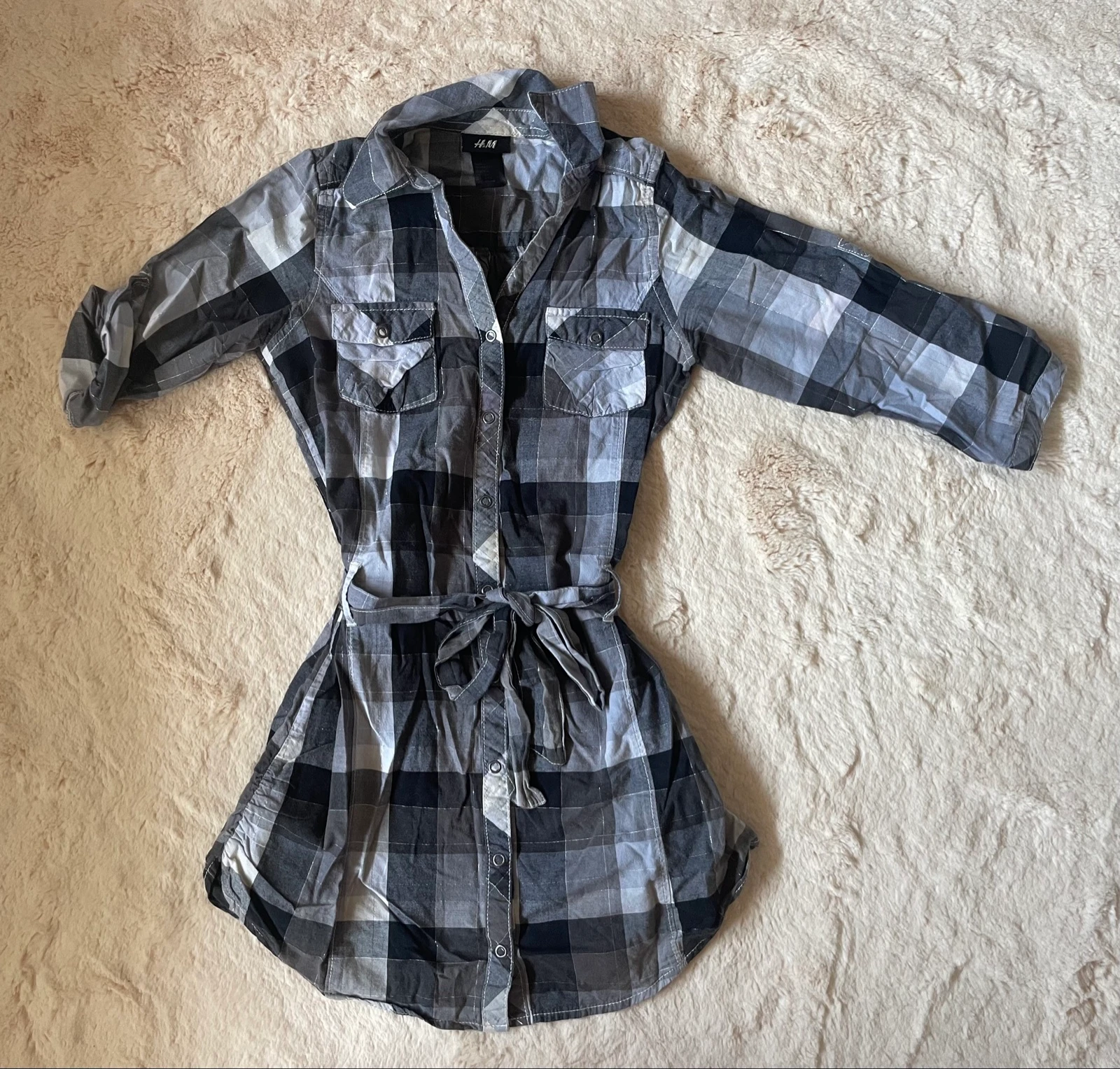 Vestido de cuadros H&M niña – Talla 8-9 años (135 cm) – photo 2